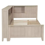 Wood Daybed with Storage Shelves and 3 Drawers