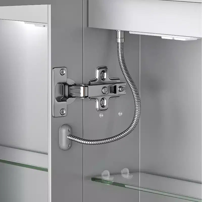 20 Modern Metal Medicine Cabinet with Mirror, LED Lights and 3 Color Temperatures