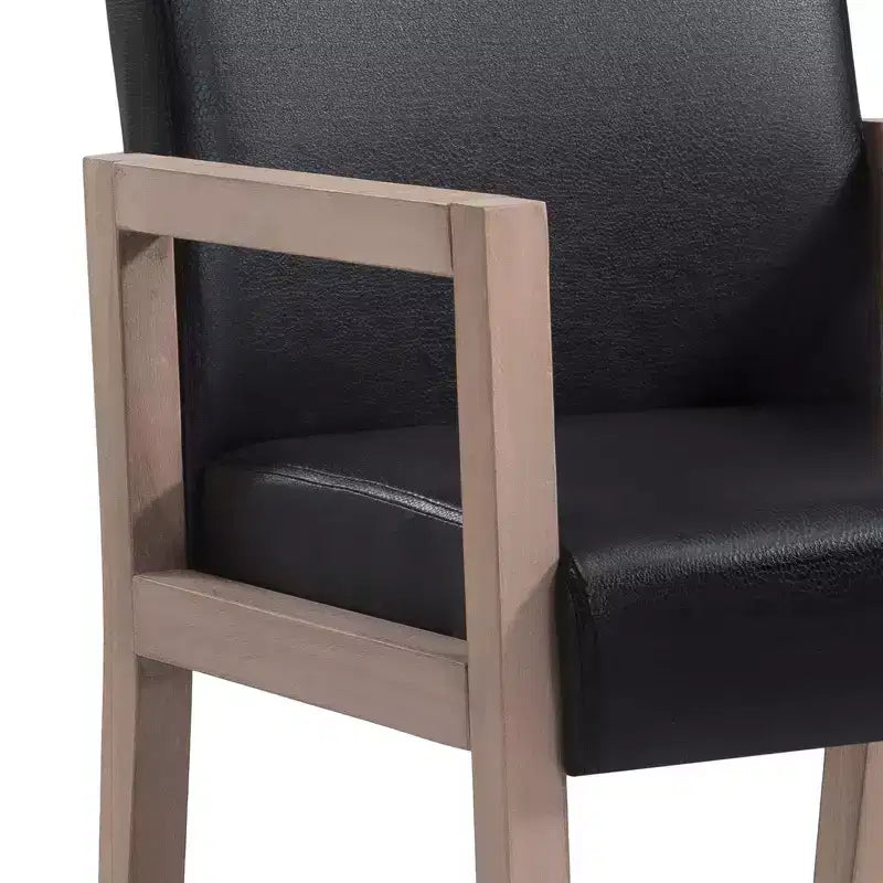 Mid-century Accent Chair Reading Armchair with Rubberwood Frame for Living Room, Bedroom