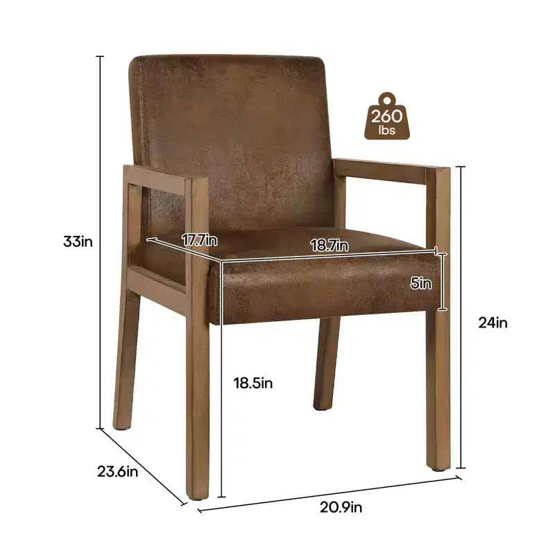 Mid-century Accent Chair Reading Armchair with Rubberwood Frame for Living Room, Bedroom