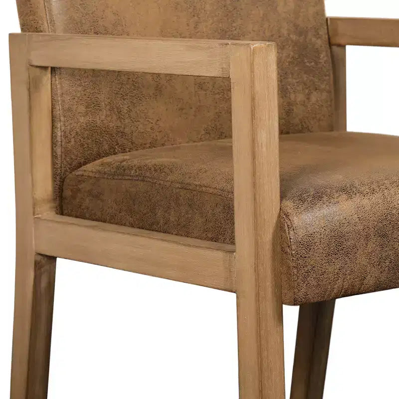 Mid-century Accent Chair Reading Armchair with Rubberwood Frame for Living Room, Bedroom