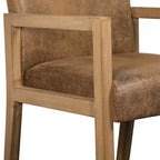 Mid-century Accent Chair Reading Armchair with Rubberwood Frame for Living Room, Bedroom