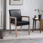 Mid-century Accent Chair Reading Armchair with Rubberwood Frame for Living Room, Bedroom