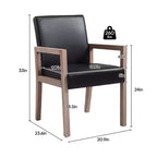 Mid-century Accent Chair Reading Armchair with Rubberwood Frame for Living Room, Bedroom