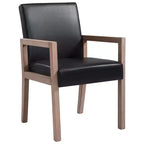 Mid-century Accent Chair Reading Armchair with Rubberwood Frame for Living Room, Bedroom