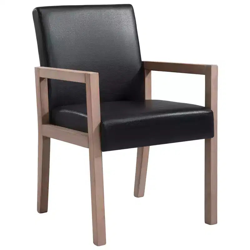Mid-century Accent Chair Reading Armchair with Rubberwood Frame for Living Room, Bedroom