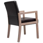 Mid-century Accent Chair Reading Armchair with Rubberwood Frame for Living Room, Bedroom