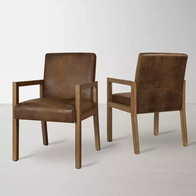 Mid-century Accent Chair Reading Armchair with Rubberwood Frame for Living Room, Bedroom
