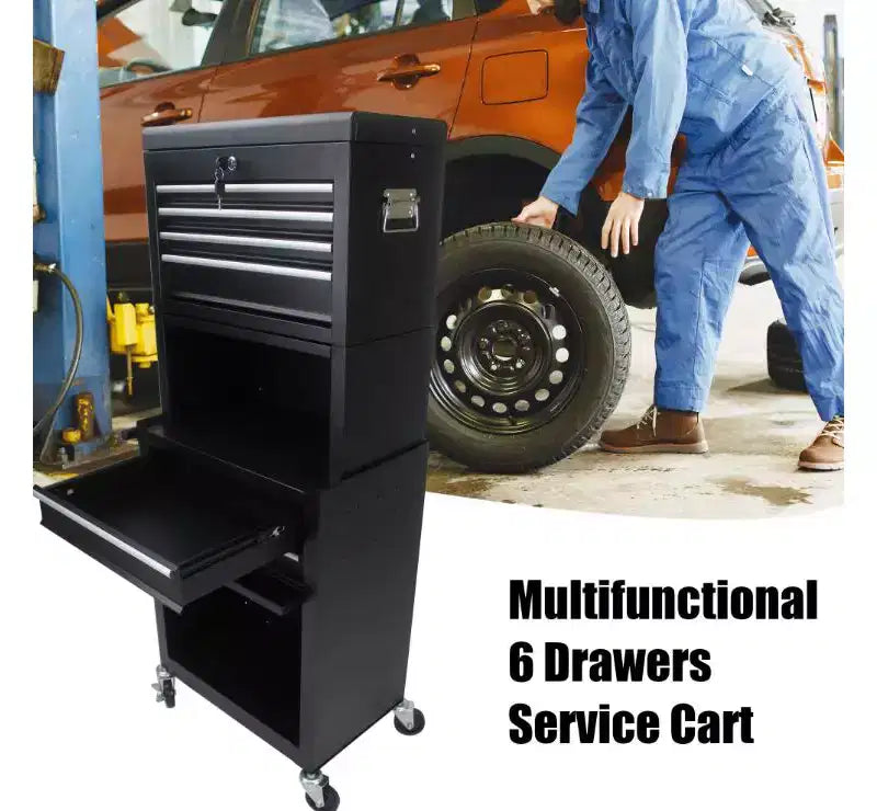 6-Drawer Tool Storage Cabinet, Steel
