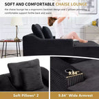67'' Chaise Lounge Chair, Indoor Sleeper Sofa Bed with 2 Pillows, Boneless Single Sofa Couch for Living Room, No Assembly Required
