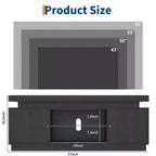 TV Stand with Power Outlet, Entertainment Center with Storage and Adjustable Shelf, TV Console for Living Room, Modern Media Console