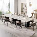 Dining Table for 4-6, 63 Inch Farmhouse Kitchen Table with Large Tabletop, Rectangular Dinner Eating Table for Dining Room, Kitchen, Office