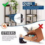 Bookshelf, Bookcase 6 Tier Industrial Tall Narrow Bookcase with 2 Fabric Drawers Metal Frame Storage Organizer