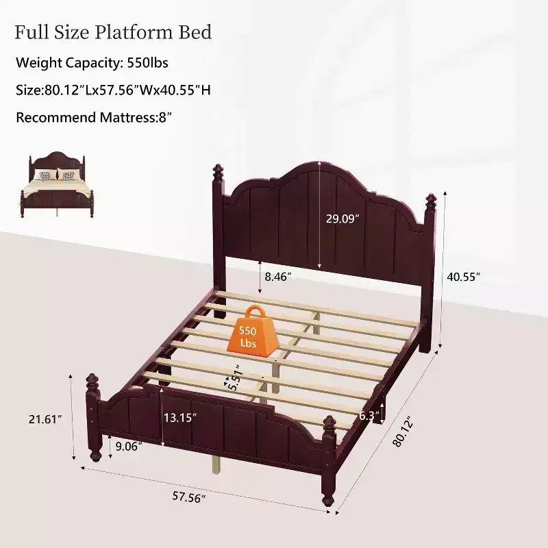 Vintage Wooden Bed Frame
