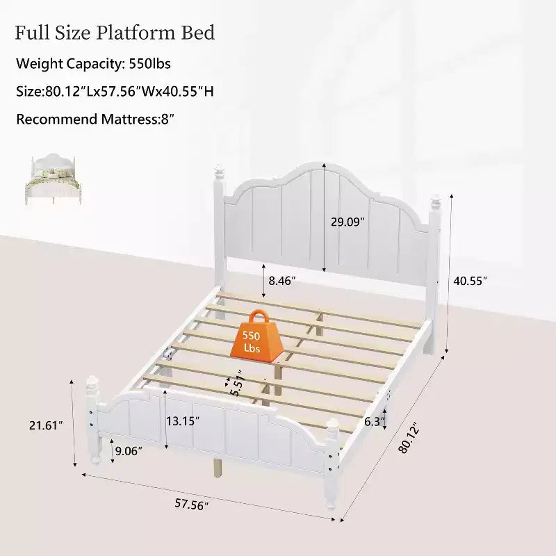Vintage Wooden Bed Frame