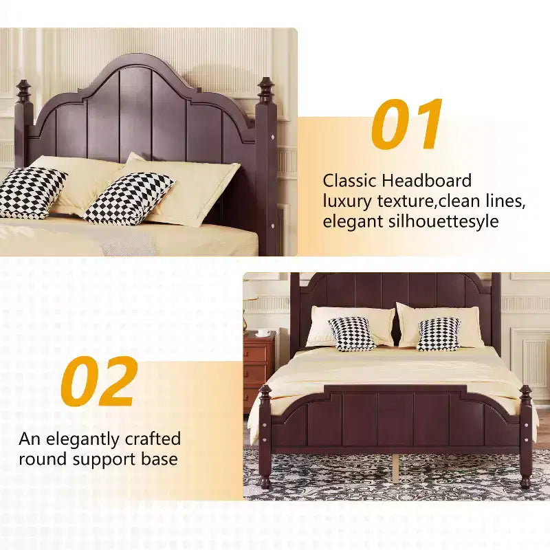 Vintage Wooden Bed Frame