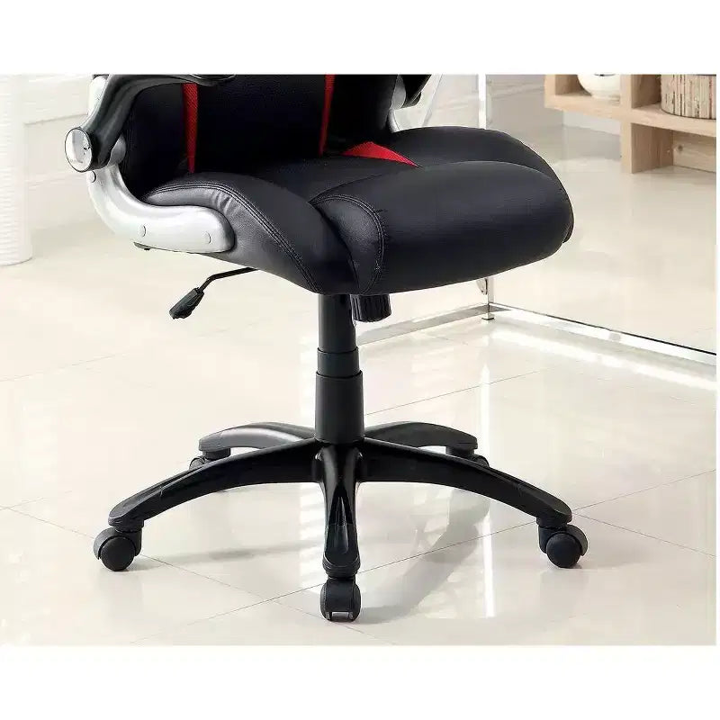 Adjustable Ergonomics Gaming Chair 360 Swivel Chair with Wheels,Black/Red Computer Chair for Office&Home,Versatile Leisure Chair