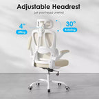 Ergonomic Mesh Office Chair with Adjustable Lumbar Support,Headrest & Flip-Up Armrests,Home Office Desk Chair for Study,Gaming Room