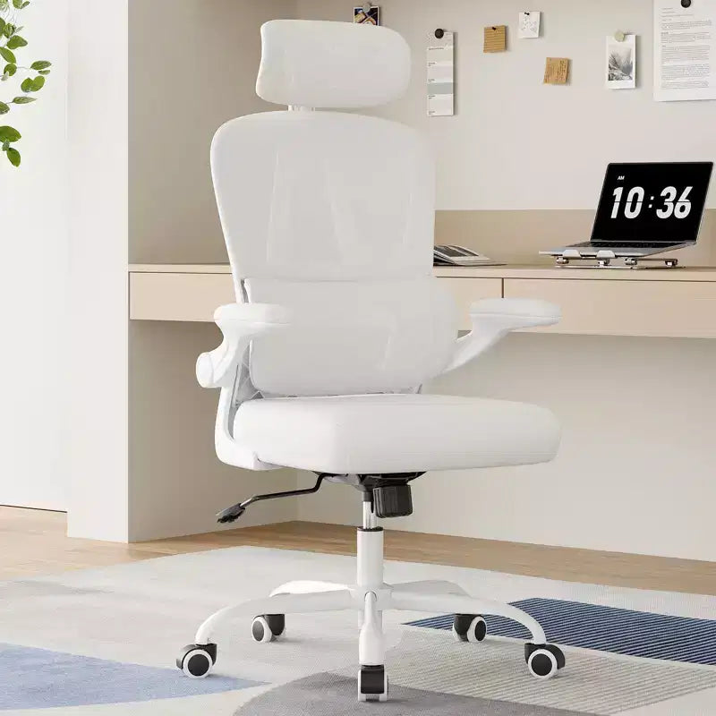 Ergonomic Mesh Office Chair with Adjustable Lumbar Support,Headrest & Flip-Up Armrests,Home Office Desk Chair for Study,Gaming Room
