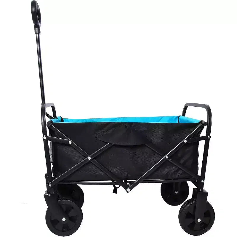 Foldable Garden Shopping & Beach Cart, Metal Material,for Outdoor Use
