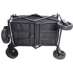 Foldable Garden Shopping & Beach Cart, Metal Material,for Outdoor Use