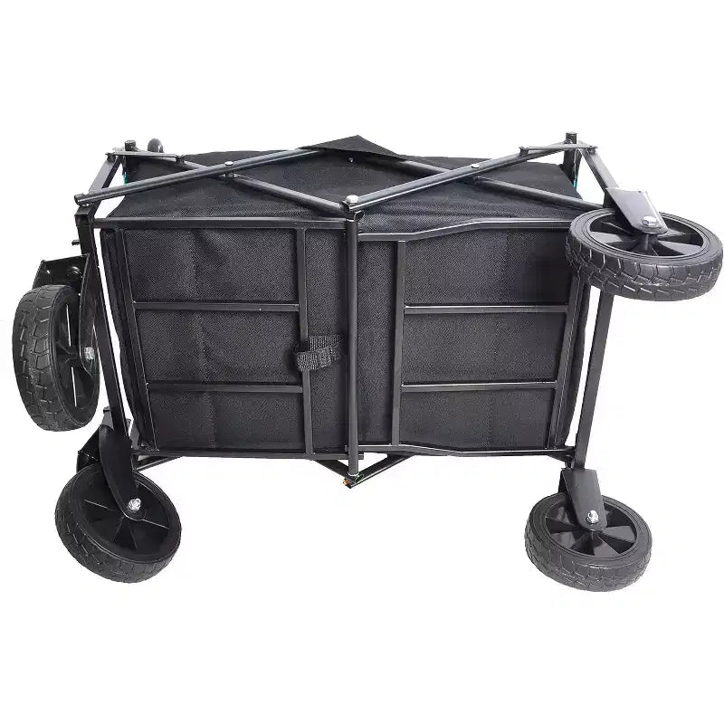 Foldable Garden Shopping & Beach Cart, Metal Material,for Outdoor Use