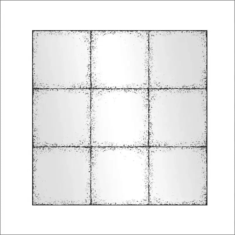 Vintage Industrial Wall Mirror with High-Definition Glass