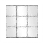 Vintage Industrial Wall Mirror with High-Definition Glass