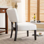 Modern Oversized Accent Chair with Middle Tufted Back Blended Leather Comfy Chairs with Wood Legs Accent Chairs for Living Room, Bedroom