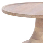Round Accent Table - White Washed