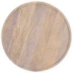 Round Accent Table - White Washed
