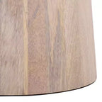 Round Accent Table - White Washed
