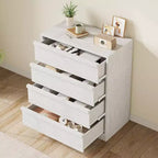4 Drawer Dresser for Bedroom, 39''Nightstand 4 Chest of Drawers with Large Storage,Modern Bedside End Table for Living Room, Nursery, Entryway