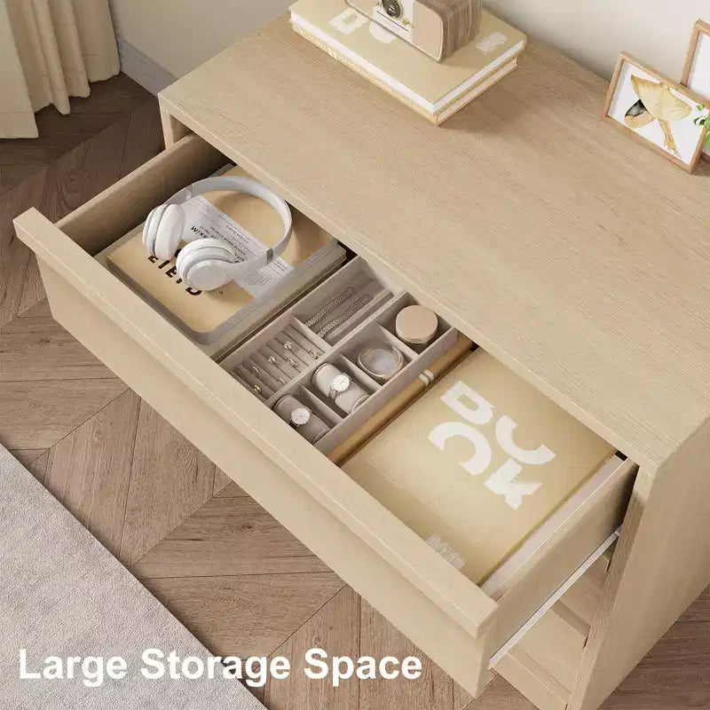 4 Drawer Dresser for Bedroom, 39''Nightstand 4 Chest of Drawers with Large Storage,Modern Bedside End Table for Living Room, Nursery, Entryway
