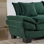 84 Inch Corduroy Couch Loveseat Sofa with 2 Pillows for Living Room,Small Space,Office,Apartment
