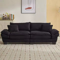84 Inch Corduroy Couch Loveseat Sofa with 2 Pillows for Living Room,Small Space,Office,Apartment
