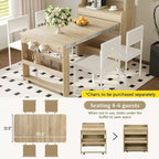 Versatile Buffet Hutch with Foldable Dining Table, Storage Shelf and Side Hooks