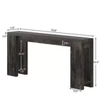 70.9-Inch Wood Console Table, Farmhouse Entryway Sofa Table