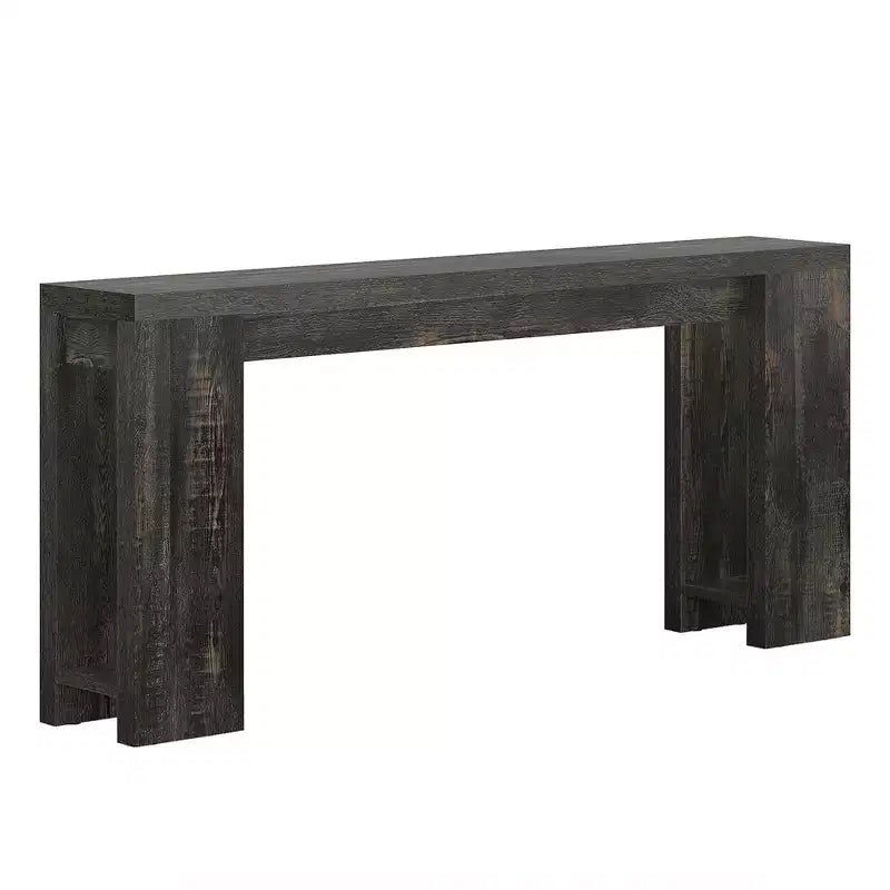 70.9-Inch Wood Console Table, Farmhouse Entryway Sofa Table