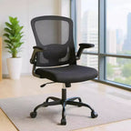 Ergonomic Mesh Office Chair, Rolling Computer Chair with Flip-Up Armrests, Breathable Mesh Task Chair for Home or Office