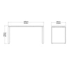 Home Office Writing Office Desk, 59 in.