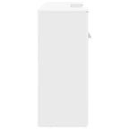 Reception Desk White Engineered Wood 78.7 in x 19.7 in x 40.7 in