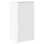 Reception Desk White Engineered Wood 78.7 in x 19.7 in x 40.7 in