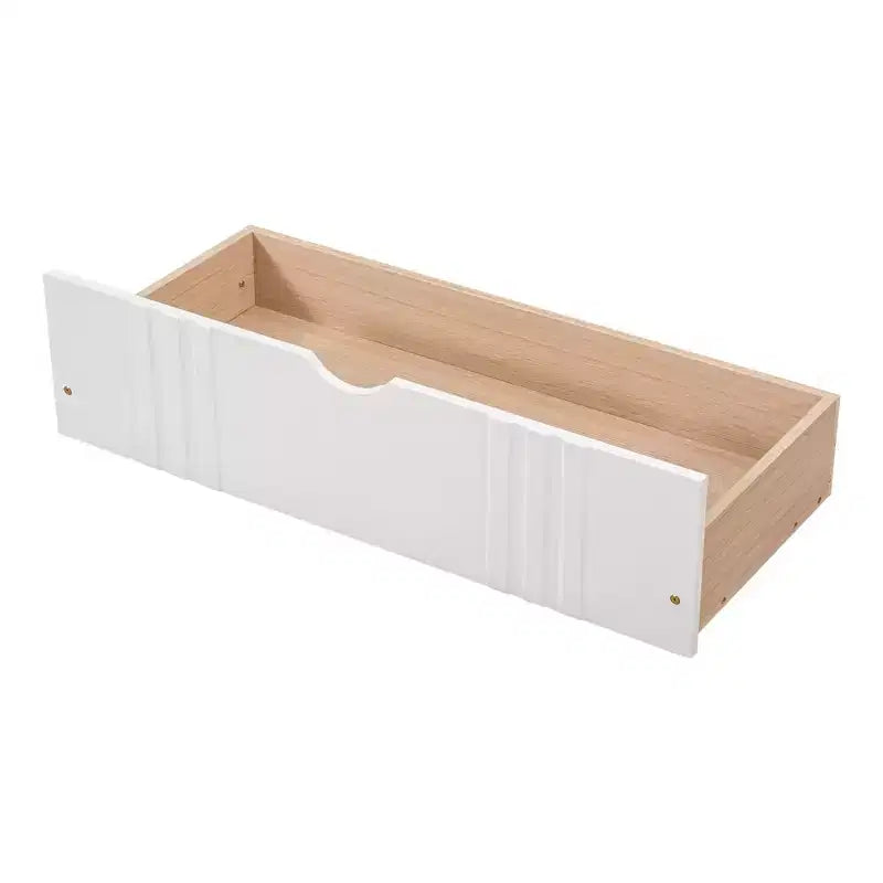 Modern Full Size Wood Daybed Bed with 2 Drawers for Living Room and Guest Room