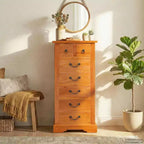 Chest of Drawers with Drawer Natural 17.72 x 13.78 x 39.57 in