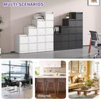 3 Drawer Metal Vertical File Cabinet with Lock Office Home Steel File Cabinet