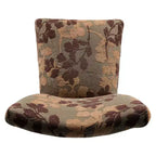 Dining Chair Brown/Tan - : Upholstered, Wood Legs, Foam Cushion, Spot Clean