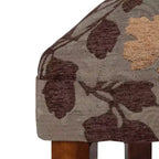 Dining Chair Brown/Tan - : Upholstered, Wood Legs, Foam Cushion, Spot Clean