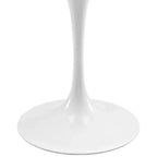 48" Oval Walnut Dining Table Walnut - : Sleek Modern Pedestal, Seats 4