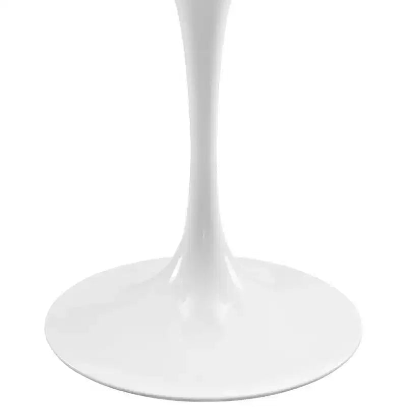48" Oval Walnut Dining Table Walnut - : Sleek Modern Pedestal, Seats 4